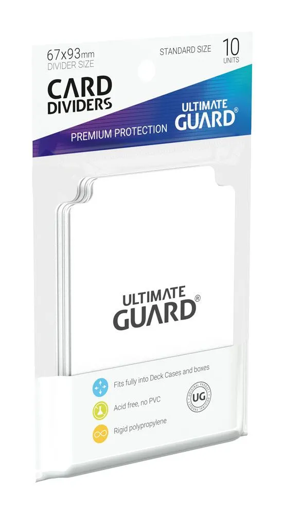 Ultimate Guard Card Dividers Standard Size 67 x 93 mm (10 Unidades) - White